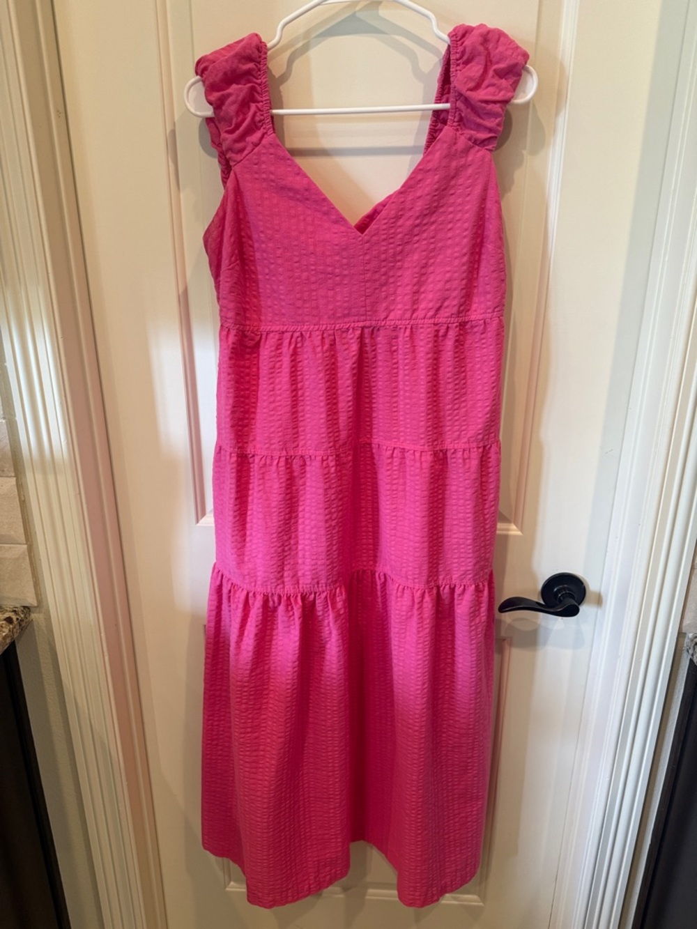 Bright Pink Tiered Sundress